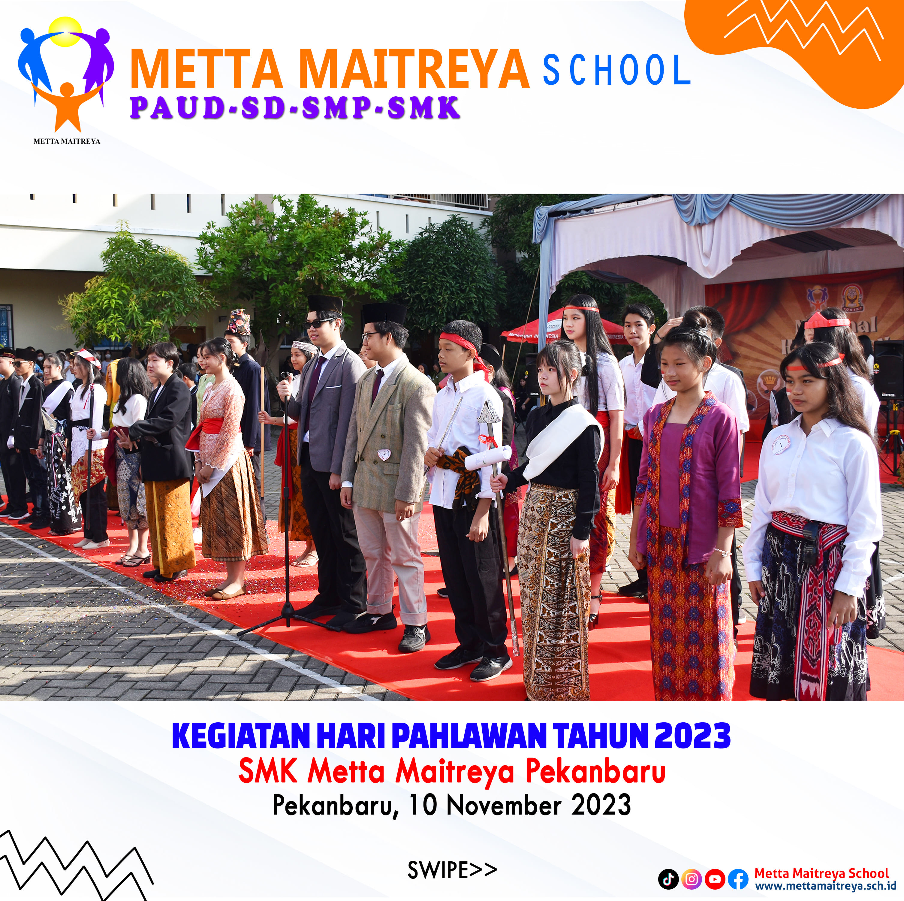 Kegiatan Hari Pahlawan Tahun 2023 | SMK METTA MAITREYA